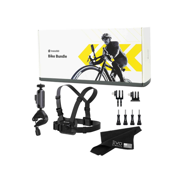 Insta360 Bike Bundle - Handlebar Mount and Chest Strap for 360 Cameras