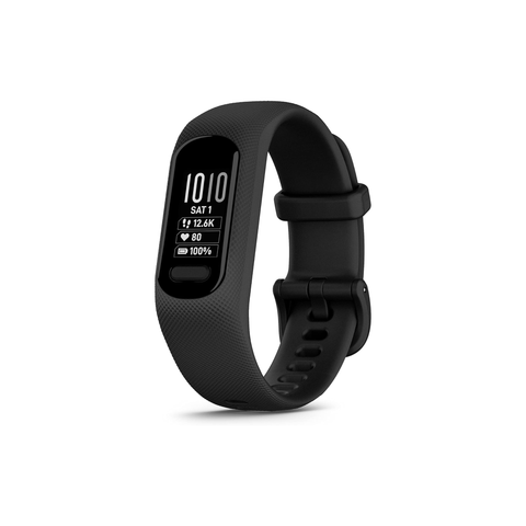GARMIN Fitness Tracker Vivosmart 5 - Black, L | Bright Display and Up to 7 Days of Battery Life | Wrist Based Heart Rate, Body Battery and Energy Monitoring