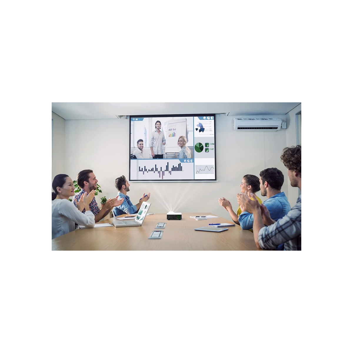 Optoma ML1050ST+ LED Shortdistance Projector (WXGA, 1000 LED Lumen, 20.000 Contrast, 3D)