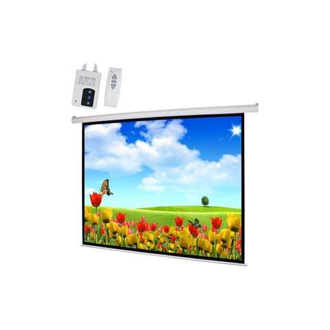 IVIEW Wall - Ceiling Electric projector Screen 180 x 180 cms with Remote Control