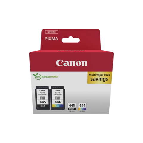 Canon Pg445 and Cl446 Combo Pack for Ip2840 Mg2440 Mg2540 Mg2940 Printers