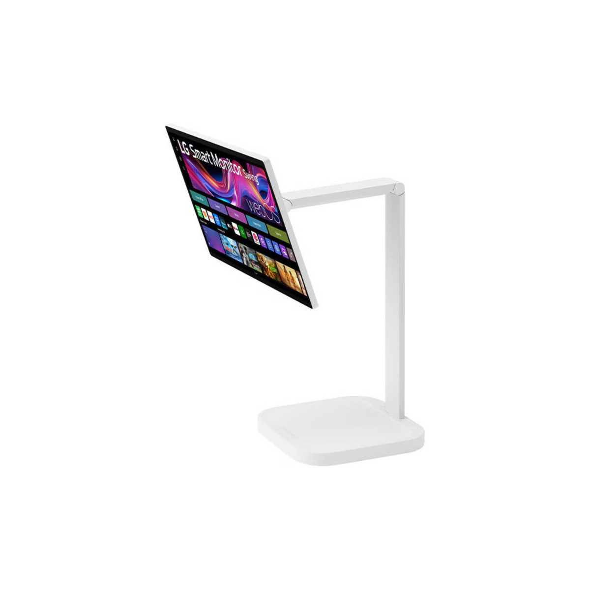 LG Smart Monitor Swing, 32" IPS Display, 4K UHD Resolution, 60Hz Refresh Rate, 5ms (GtG) Response Time, AirPlay 2, Screen Share, Bluetooth, WebOS, White | 32U889SA-W