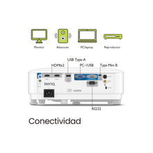 BenQ MH560 1080p Business Projector, DLP, Full HD, 1920 x 1080, 3800 Lumens High Brightness, 20000:1 High Contrast Ratio, Dual HDMI, VGA, Auto Keystone Correction, Simple Setup, SmartEco Technology