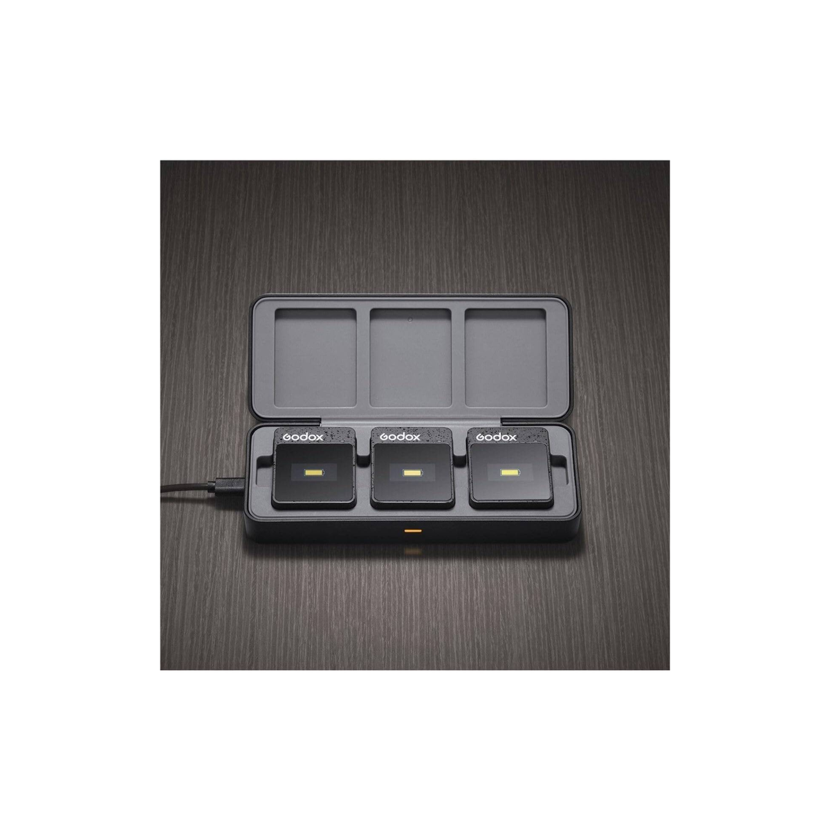 GODOX MoveLink M2 II 2.4GHz Wireless Lavalier Microphone (2 TX+1 RX+Charging Case), 100m (328ft.) Range, Noise Cancelling Mic, Wireless Microphone for PC, Record Interview, TikTok Vlog