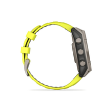 GARMIN FENIX 8-47 MM, SOLAR, SAPPHIRE TITANIUM WITH AMPYELLOW/GRAPHITE SILICONE BAND