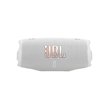 JBL Charge 6 - Portable waterproof and drop-proof Bluetooth speaker with built-in power bank, multi-speaker connection via Auracast, up to 28 hours playtime, fast charging, and powerful sound–White