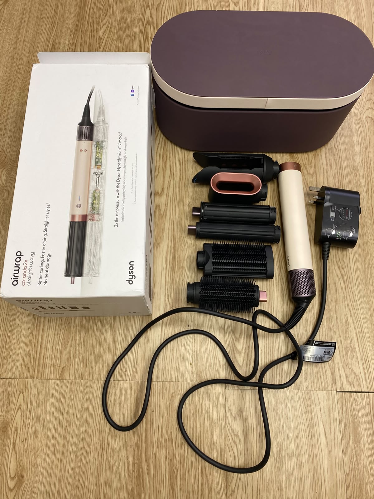 Dyson Airwrap Co-anda2x Multi-Styler and Dryer Straight+Wavy (Ceramic Pink - International Version) - Open Box (100% Fully Working) Dyson