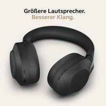 Jabra Evolve2 85 Wireless PC Headset – Noise Cancelling Microsoft Teams Certified Stereo Headphones With Long-Lasting Battery – USB-C Bluetooth Adapter – Black