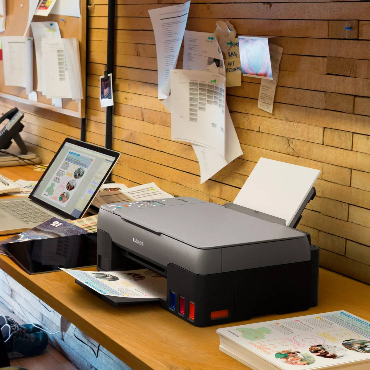 Canon PIXMA G3420 Wireless Colour 3-in-1 Refillable MegaTank Printer, A4 Print / Copy / Scan, 9.1 ipm Print Speed, Up to 4800 x 1200 dpi, Full Dot LCD Display, Wi-Fi / Cloud Connect, Black | 4467C009