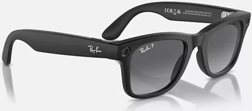 Meta Ray-Ban RAY-BAN RW 4008 WAYFARER Matte Black, Polarized Gradient Graphite 53/22/155 RW4008