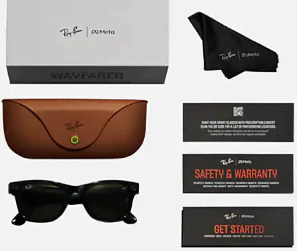 Meta Ray-Ban RAY-BAN RW 4008 WAYFARER Matte Black, Polarized Gradient Graphite 53/22/155 RW4008