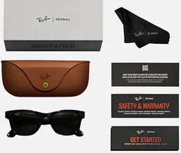 Meta Ray-Ban RAY-BAN RW 4008 WAYFARER Matte Black, Polarized Gradient Graphite 53/22/155 RW4008