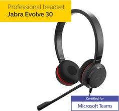 Jabra Evolve 30 II MS Stereo Wired Headset