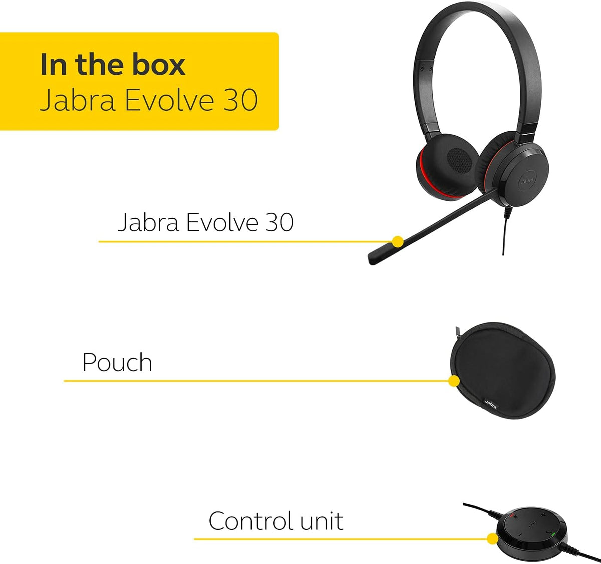 Jabra Evolve 30 II MS Stereo Wired Headset