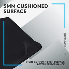 Logitech G740 Large Thick Gaming Mouse Pad, Optimised for Gaming Sensors, Moderate Surface Friction, Non-Slip Mouse Mat, Mac and PC Gaming Accessories, 460 x 600 x 5 mm