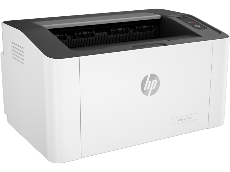 HP Laser 107A Business Printer, Up to 21 ppm Print Speed, Up to 1,200 x 1,200 DPI Resolution, 150 Sheets Capacity, Black & White Printer Output, White