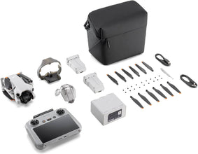 DJI Mini 4 Pro Fly More Combo Plus (RC 2), Folding Mini-Drone 4K HDR Camera, 2 Extra Intelligent Batteries Plus For 45-Min Flight Time