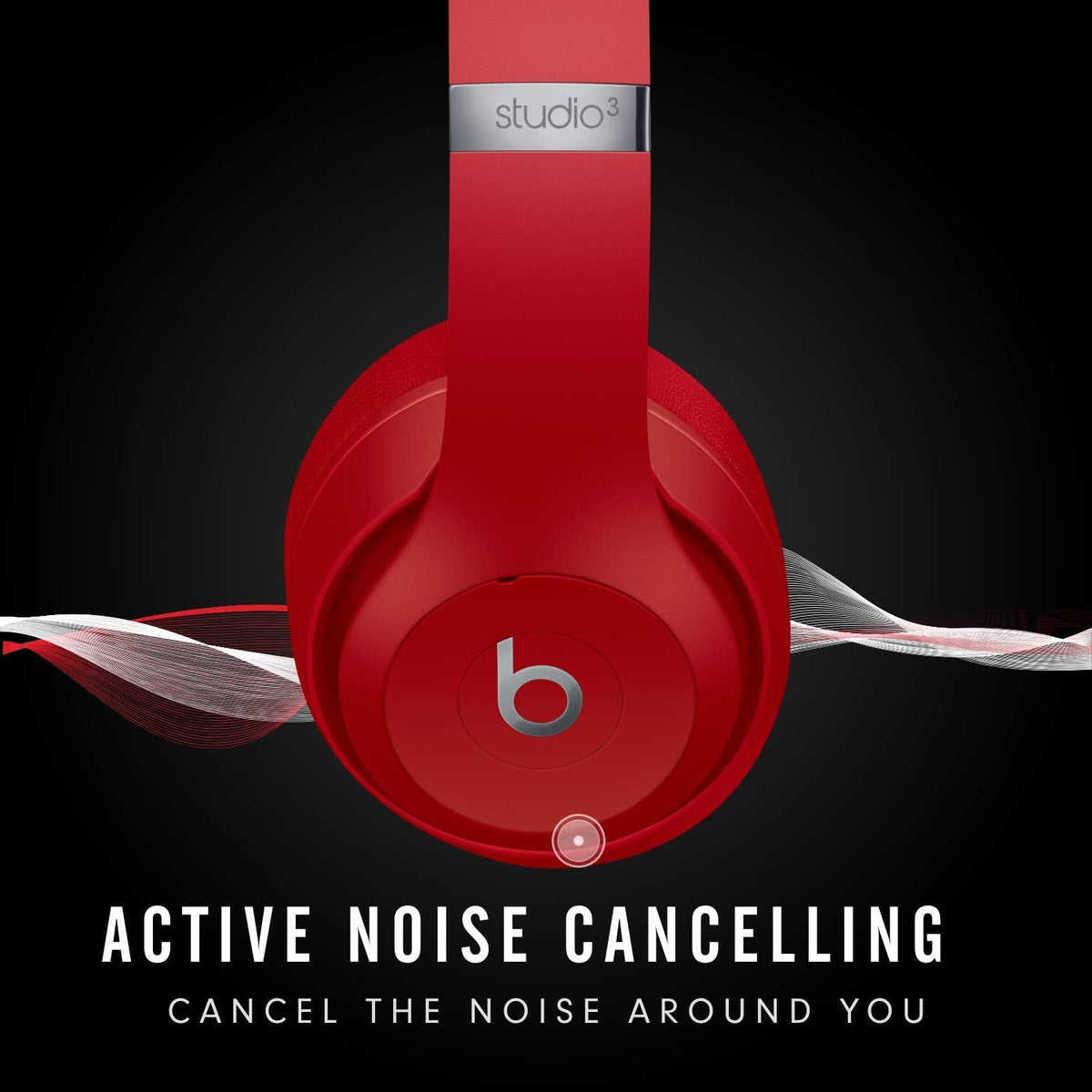 Beats Studio3 Wireless Over‑Ear Headphones Red