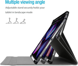 ProCase for iPad Pro 11 Keyboard Case 2022 2021 2020 2018, Slim Shell Lightweight Cover with Magnetically Detachable Wireless Keyboard for iPad Pro 11 Inch 4th 3rd 2nd 1st Gen -Black