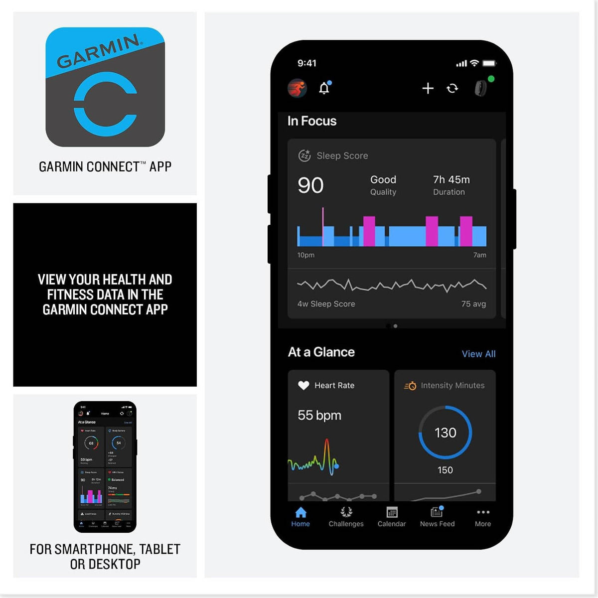 Garmin CIRQA Smart Band Health & Fitness Tracker