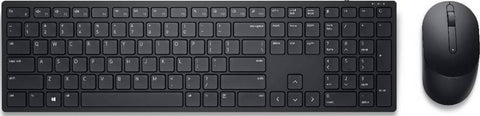 Dell Pro Wireless Keyboard & Mouse, 2.4 GHz Interface, Programmable Function Keys, Ambidextrous Design, Battery Powered, English Layout, Black | KM5221W-US