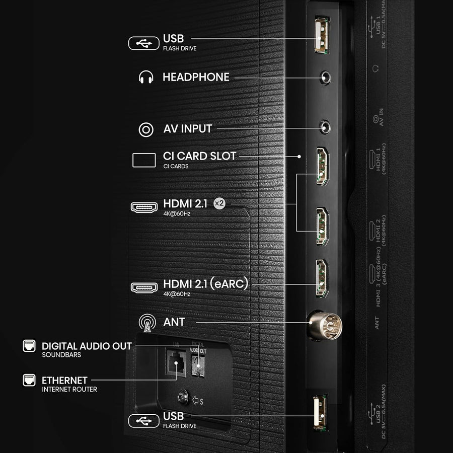 Hisense 65 inch QLED Smart TV E7N-Quantum Dot Colour