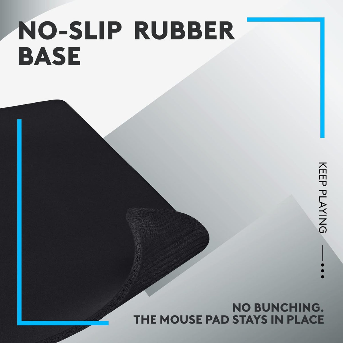 Logitech G740 Large Thick Gaming Mouse Pad, Optimised for Gaming Sensors, Moderate Surface Friction, Non-Slip Mouse Mat, Mac and PC Gaming Accessories, 460 x 600 x 5 mm