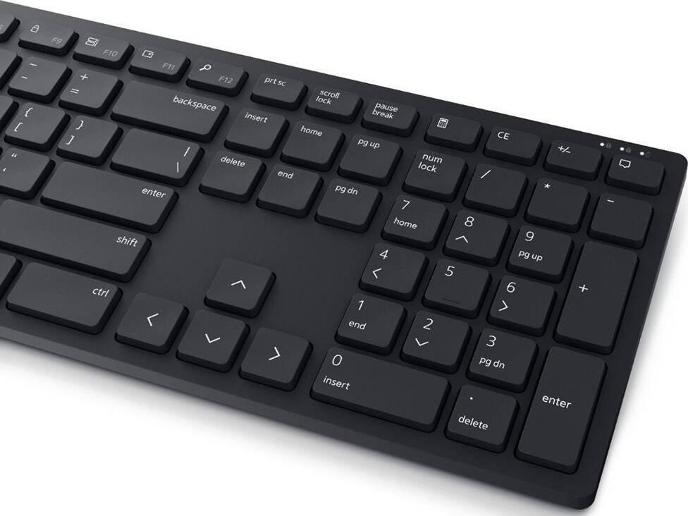 Dell Pro Wireless Keyboard & Mouse, 2.4 GHz Interface, Programmable Function Keys, Ambidextrous Design, Battery Powered, English Layout, Black | KM5221W-US