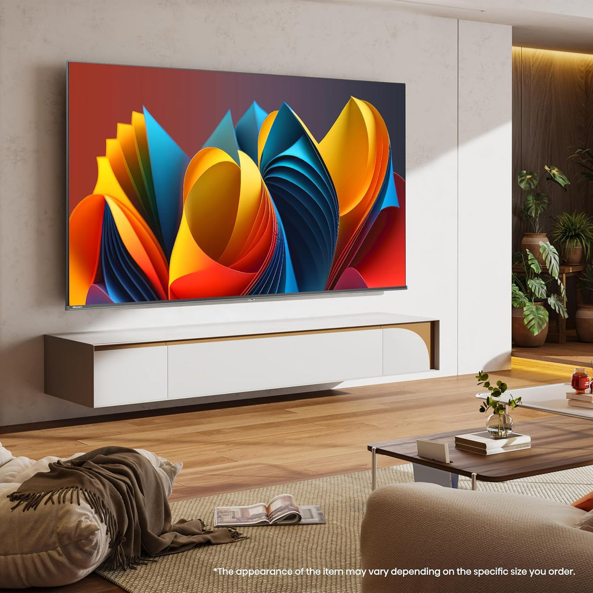 Hisense 65 inch QLED Smart TV E7N-Quantum Dot Colour, AI Picture, Dolby Vision, Dolby Atmos, Share to TV, Voice Control, Filmmaker Mode, Youtube, Netflix, Disney+ and Shahid, 65E7N (2024 UAE Version)