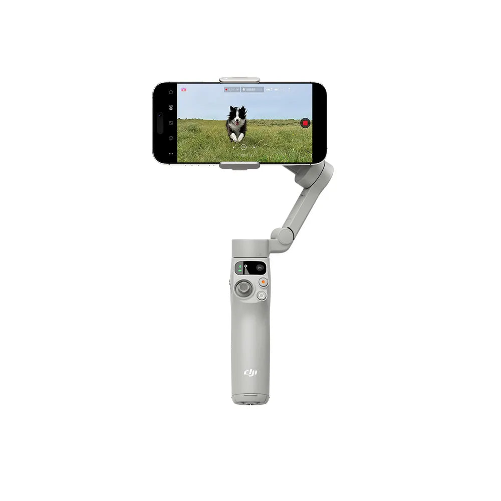 DJI Osmo Mobile 7 Gimbal Stabilizer for iPhone, Android, Built-in Tripod, Comfortable Grip, 3-Axis Phone Gimbal, ActiveTrack 7.0, OneTap Edit, Phone Charging,UAE Version, Official Warranty Support