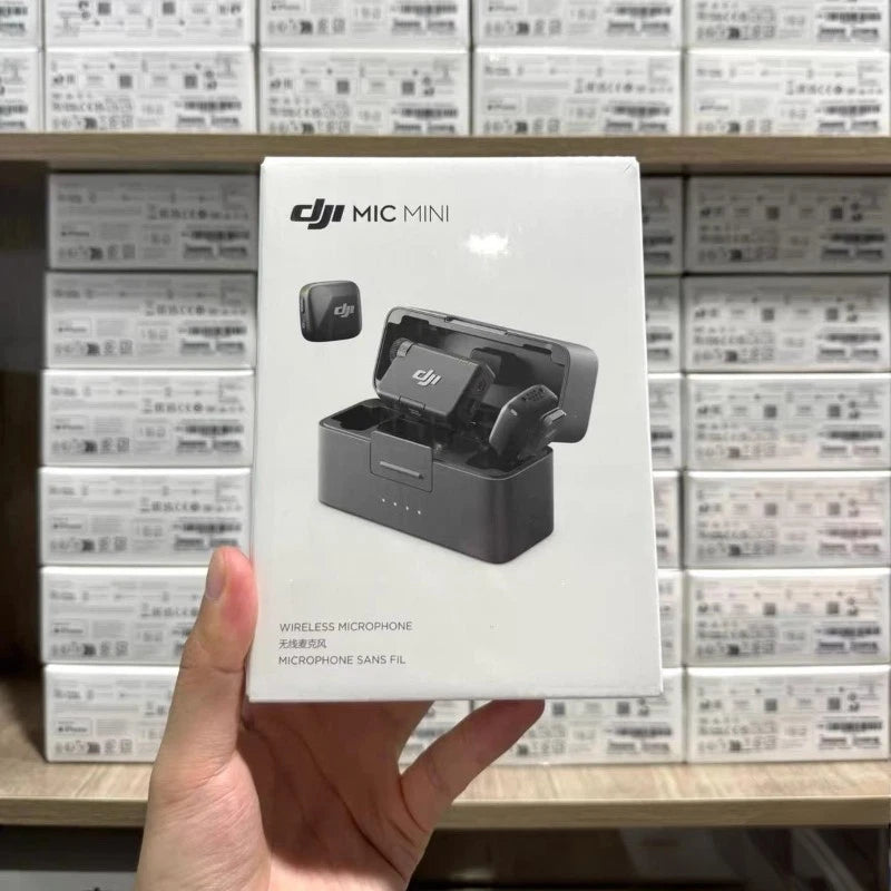 DJI Mic Mini (2 TX + 1 RX + Charging Box), Ultra-Light, HQ Audio, 48 Hours Use, Noise Cancellation, Limit (Mic Mini (2 TX + 1 RX + Charging Box))